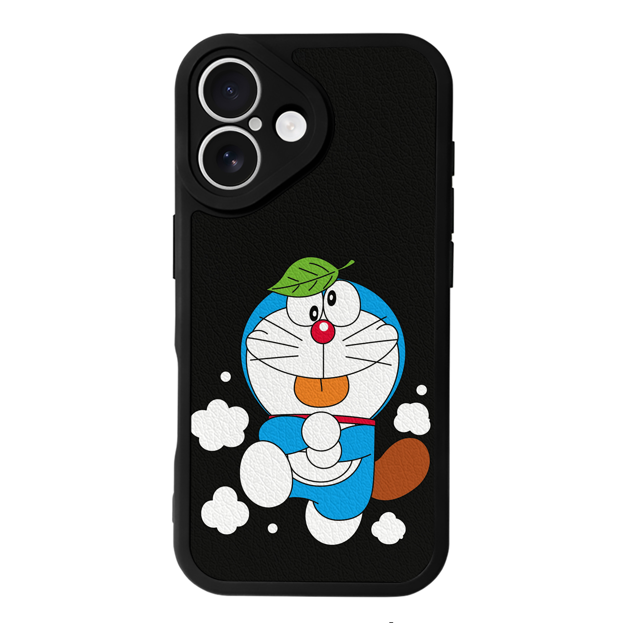 （画像用） ドラえもん Doraemon 【iPhone 16シリーズ対応】シリコンスマホケース（レザー調） 材質：シリコン